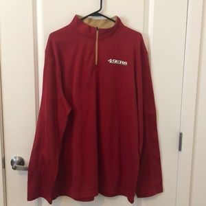 1/3 zip 49er pullover sweater